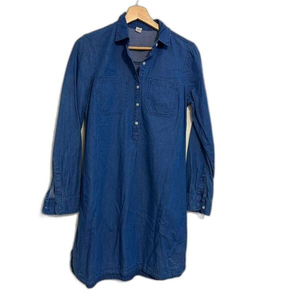 Old Navy Dresses & Skirts - Old Navy Women's Blue denim button-up shirt dress XS